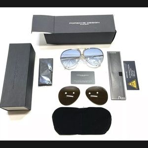 Porsche design aviator sunglasses. P 8478. 60mm. Everything in pics are included